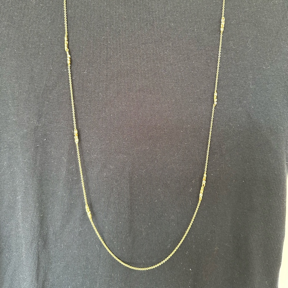 Alexis Bittar Miss Havisham Long Drop Crystal Necklace